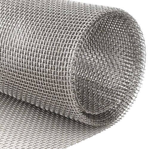 Mrežna tkanina 40 x 1000 cm 6 Mesh Nehrđajući čelik 201 Srebrna - 40 x 1000 cm 6 mreža Cijena