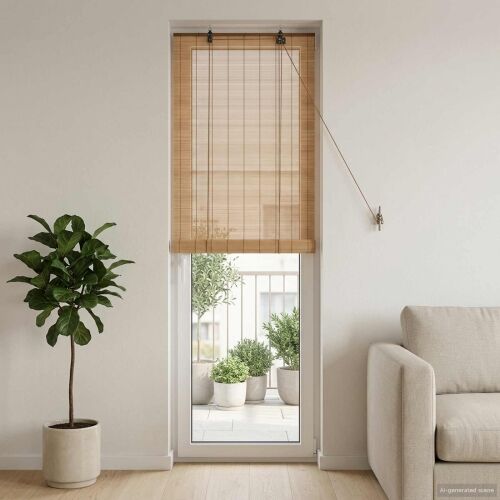 Rolo zavjesa Smeđa 40 x 220 cm Bambus - Smeđa 40 x 220 cm Cijena