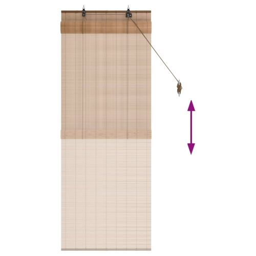 Rolo zavjesa Smeđa 50 x 160 cm Bambus - Smeđa 50 x 160 cm Cijena