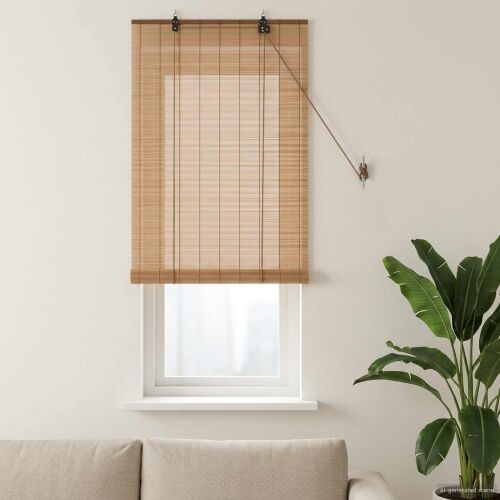 Rolo zavjesa Smeđa 60 x 160 cm Bambus - Smeđa 60 x 160 cm Cijena