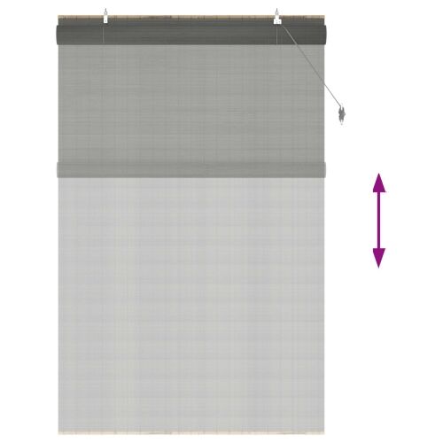 Rolo zavjesa Siva 150 x 220 cm Bambus - Siva 150 x 220 cm Cijena