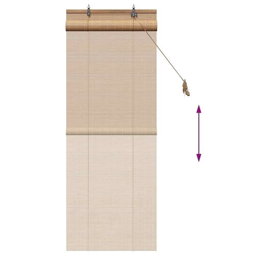 Rolo zavjesa Smeđa 40 x 160 cm Bambus - Smeđa 40 x 160 cm Cijena