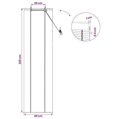 Rolo zavjesa Smeđa 40 x 220 cm Bambus - Smeđa 40 x 220 cm Cijena