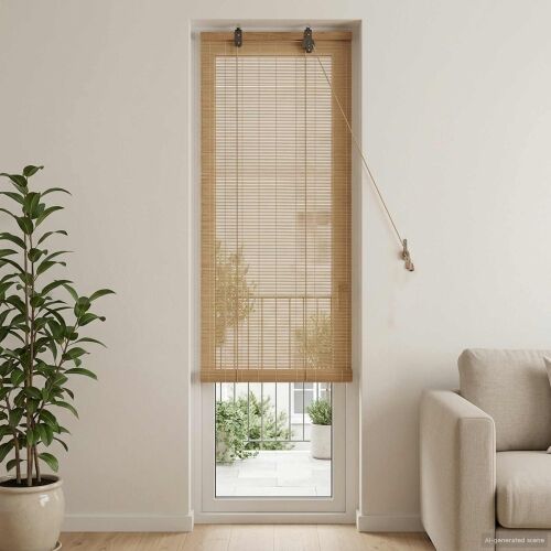 Rolo zavjesa Smeđa 40 x 220 cm Bambus - Smeđa 40 x 220 cm Cijena