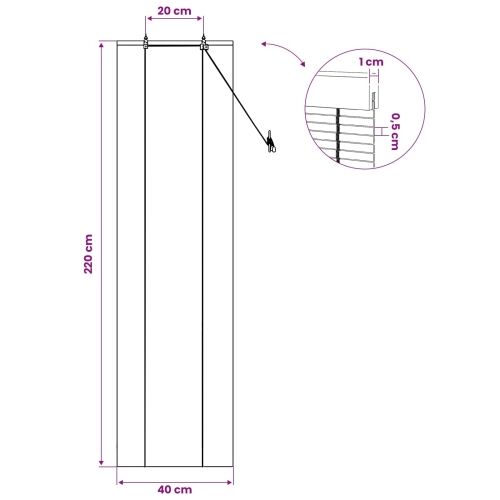 Rolo zavjesa Prirodna 40 x 220 cm Bambus - Prirodna 40 x 220 cm Cijena