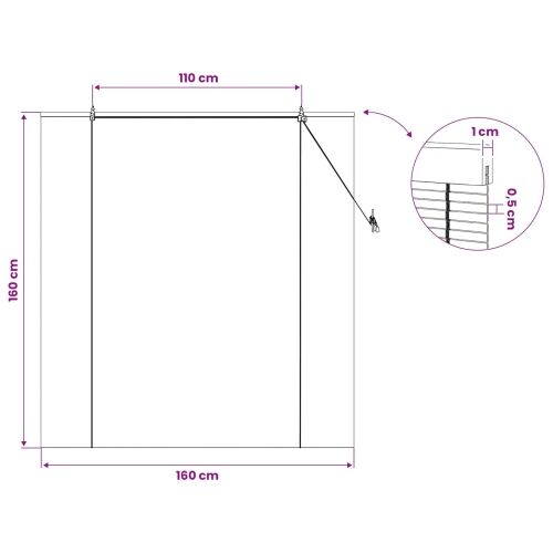 Rolo zavjesa Prirodna 160 x 160 cm Bambus - Prirodna 160 x 160 cm Cijena