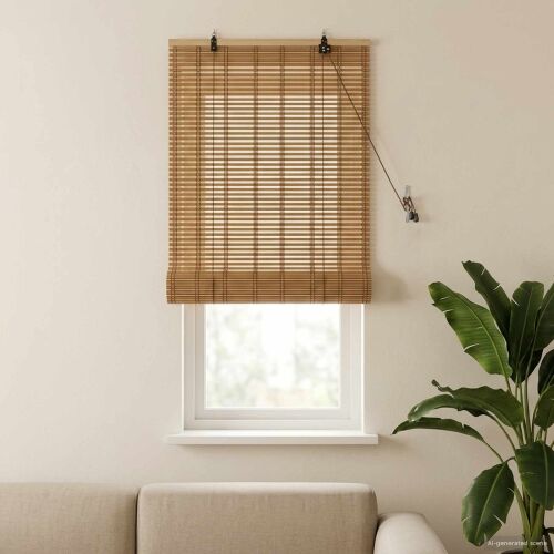 Rolo zavjesa Prirodna i smeđa 40 x 160 cm Bambus - 40 x 160 cm Cijena