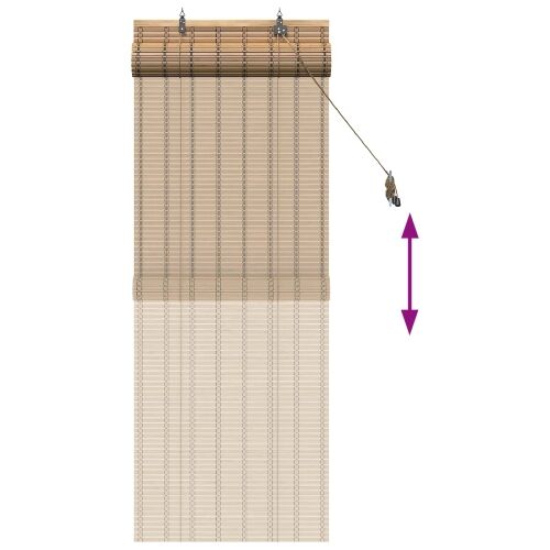 Rolo zavjesa Prirodna i smeđa 50 x 160 cm Bambus - 50 x 160 cm Cijena