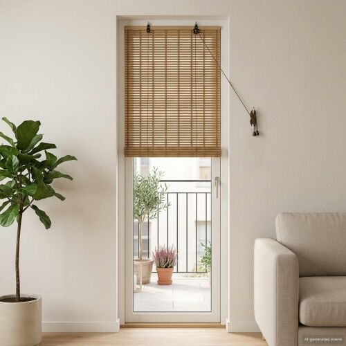Rolo zavjesa Prirodna i smeđa 50 x 220 cm Bambus - 50 x 220 cm Cijena