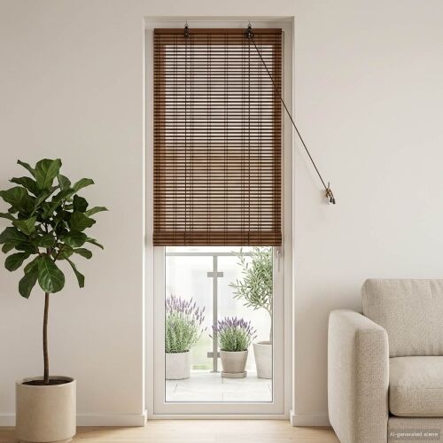 Rolo zavjesa Smeđa 40 x 220 cm Bambus - 40 x 220 cm Cijena