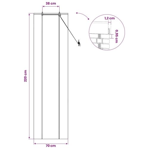 Rolo zavjesa Smeđa 70 x 220 cm Bambus - 70 x 220 cm Cijena