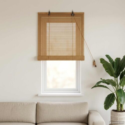 Rolo zavjesa Smeđa 40 x 160 cm Bambus - 40 x 160 cm Cijena