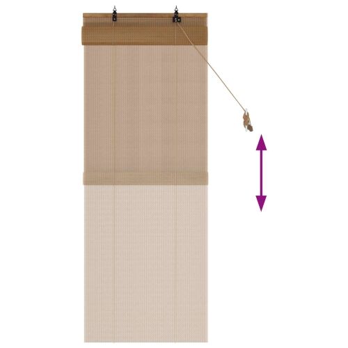 Rolo zavjesa Smeđa 40 x 160 cm Bambus - 40 x 160 cm Cijena
