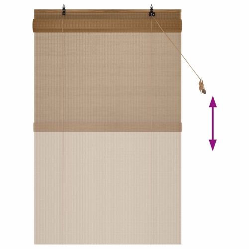 Rolo zavjesa Smeđa 80 x 160 cm Bambus - 80 x 160 cm Cijena
