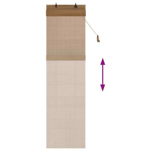Rolo zavjesa Smeđa 60 x 220 cm Bambus - 60 x 220 cm Cijena
