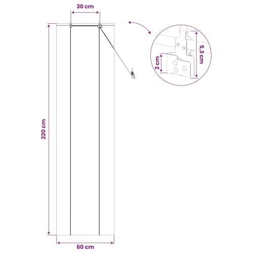 Rolo zavjesa Smeđa 60 x 220 cm Bambus - 60 x 220 cm Cijena
