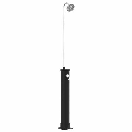 Solarni tuš s tuš glavom 20 l PVC, ABS, Legirani cink Crna Cijena