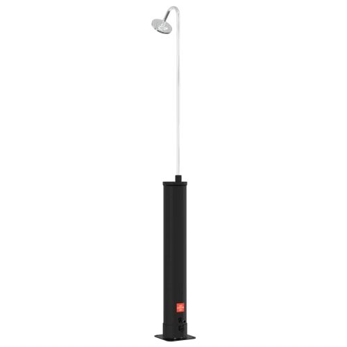 Solarni tuš s tuš glavom 20 l PVC, ABS, Legirani cink Crna Cijena