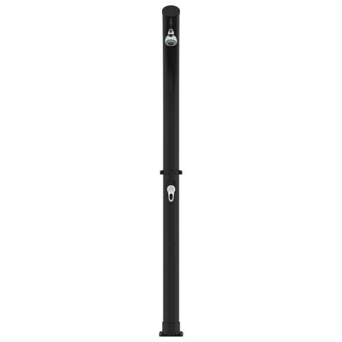 Solarni tuš s tušem glavom 20 l PVC, ABS, Legirani cink Crna Cijena