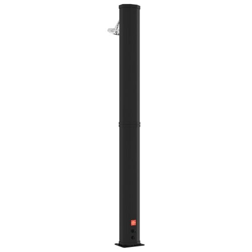 Solarni tuš s tušem i slavinom 40 l PVC, ABS, Legirani cink - Crna Cijena