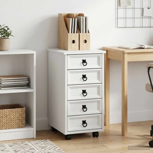Pokretni ormar s ladicama CORONA Bijela - Bijela 34 cm Cijena