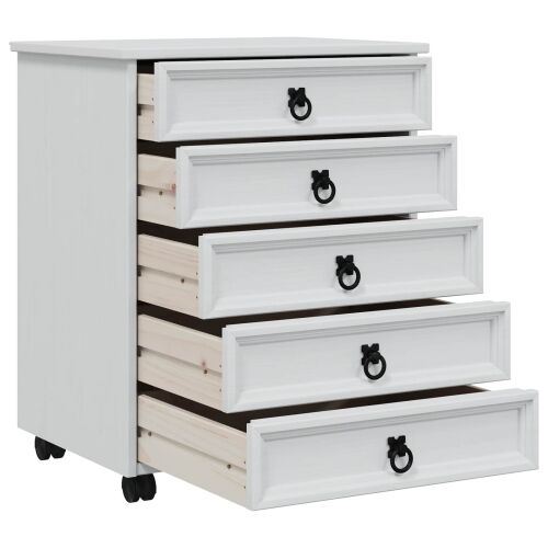 Pokretni ormar s ladicama CORONA Bijela - Bijela 53 cm Cijena