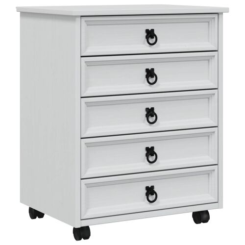 Pokretni ormar s ladicama CORONA Bijela - Bijela 53 cm Cijena