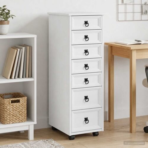 Pokretni ormar s ladicama CORONA Bijela - Bijela 34 cm Cijena