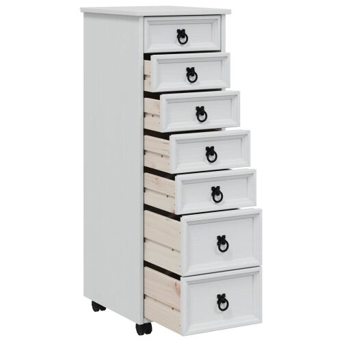 Pokretni ormar s ladicama CORONA Bijela - Bijela 34 cm Cijena