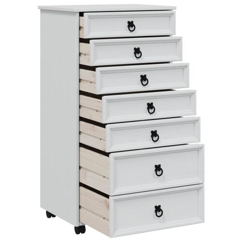 Pokretni ormar s ladicama CORONA Bijela - Bijela 53 cm Cijena