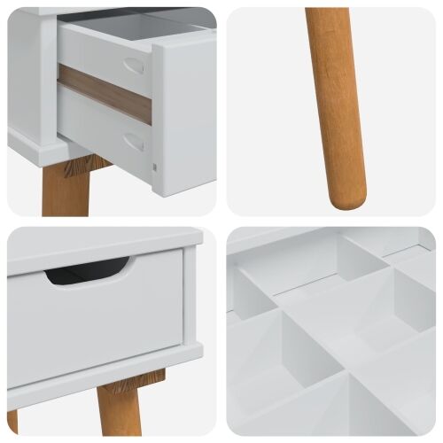 Toaletni stol FAUSKE Bijela 100 x 50 x 78 cm Cijena