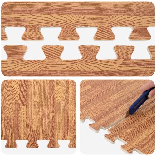Podne prostirke 40 kom. boja drva 14,4 m² - boja drva 14,4 m² (1 cm) Cijena