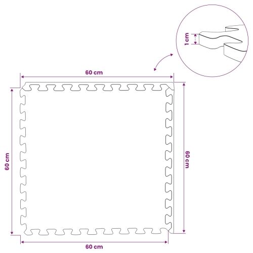 Podne prostirke 40 kom. boja drva 14,4 m² - boja drva 14,4 m² (1 cm) Cijena