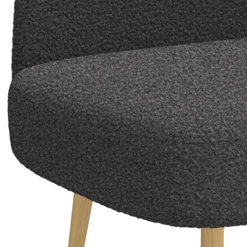 Oblikovana klupa s naslonjačem Tamnosiva 110 x 60 x 76 cm - Tamnosiva Cijena