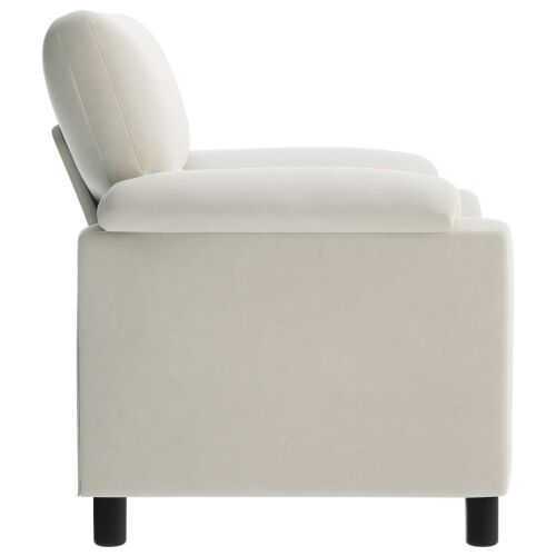 Sofa Krem 94 x 85 x 93 cm Baršun - Krem 60 cm Cijena