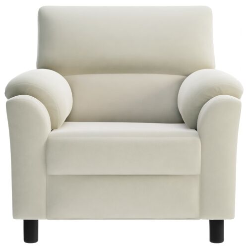 Sofa Krem 94 x 85 x 93 cm Baršun - Krem 60 cm Cijena