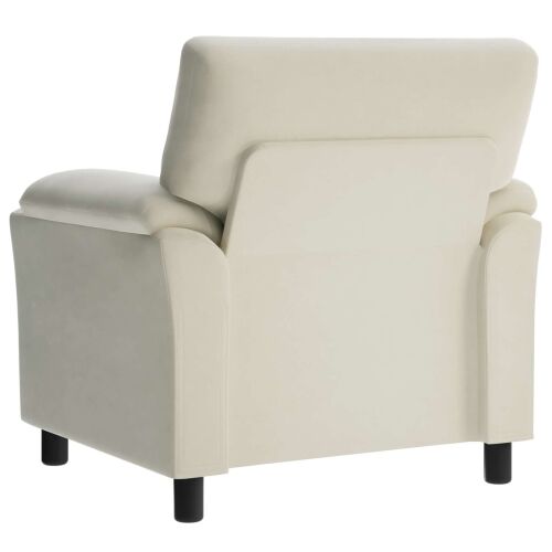 Sofa Krem 94 x 85 x 93 cm Baršun - Krem 60 cm Cijena