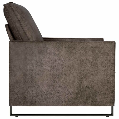 Jednokrevetni Sofa Tamnosiva 70 x 81 x 82 cm Umjetni sued - Tamnosiva 60 cm Cijena