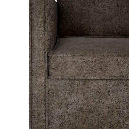 Sofa za 3 osobe Tamnosiva 190 x 81 x 82 cm Umjetni sued - Tamnosiva 180 cm Cijena