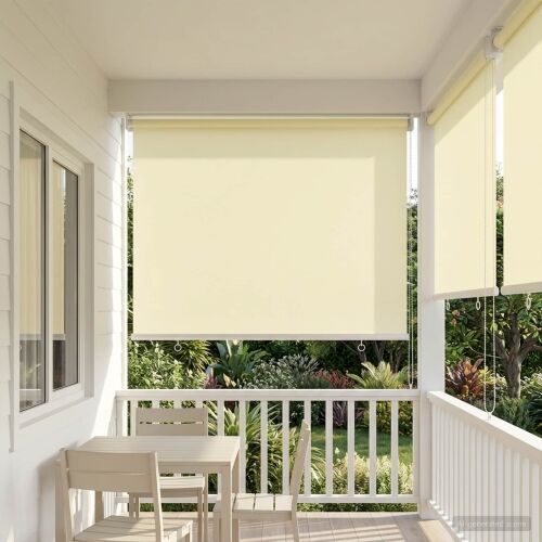 Rolo zavjesa za vanjsku uporabu s UV zaštitom Krem Poliester - Krem 60 x 230 cm Cijena