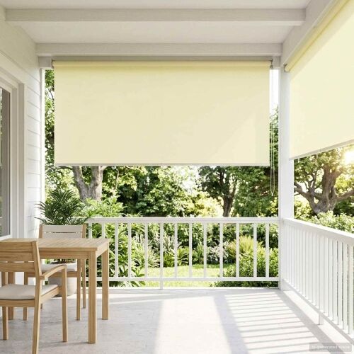 Rolo zavjesa za vanjsku uporabu s UV zaštitom Krem Poliester - Krem 160 x 230 cm Cijena