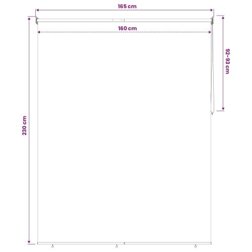 Rolo zavjesa za vanjsku uporabu s UV zaštitom Krem Poliester - Krem 160 x 230 cm Cijena