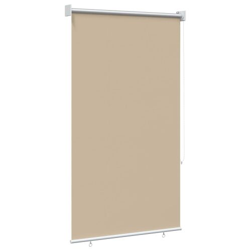 Rolo zavjesa za vanjsku uporabu s UV zaštitom Bež Poliester - Bež 100 x 140 cm Cijena