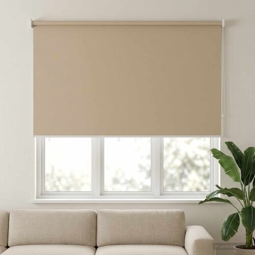 Rolo zavjesa za vanjsku uporabu s UV zaštitom Bež Poliester - Bež 180 x 140 cm Cijena