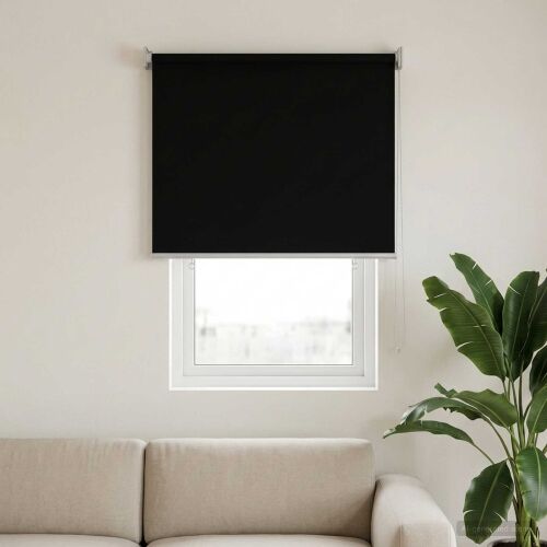 Rolo zavjesa za vanjsku uporabu s UV zaštitom Crna Poliester - Crna 60 x 140 cm Cijena