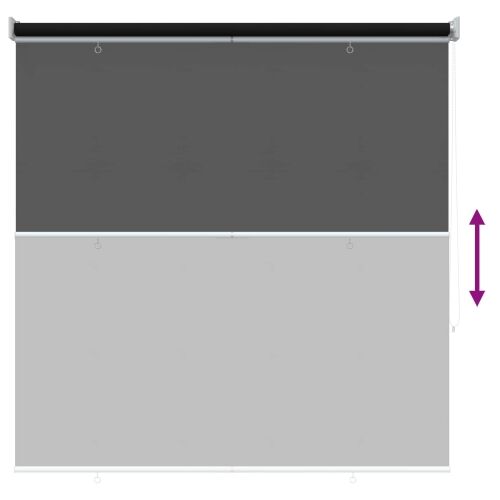 Rolo zavjesa za vanjsku uporabu s UV zaštitom Crna Poliester - Crna 140 x 140 cm Cijena