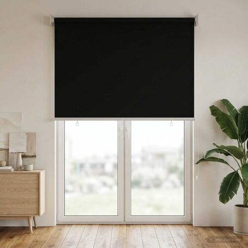 Rolo zavjesa za vanjsku uporabu s UV zaštitom Crna Poliester - Crna 80 x 230 cm Cijena
