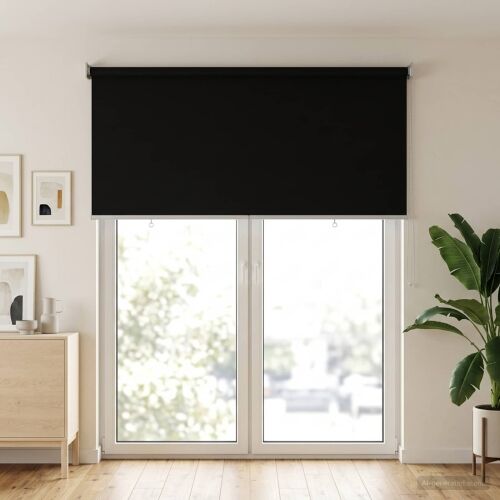 Rolo zavjesa za vanjsku uporabu s UV zaštitom Crna Poliester - Crna 140 x 230 cm Cijena