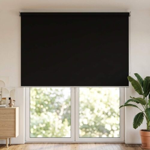 Rolo zavjesa za vanjsku uporabu s UV zaštitom Crna Poliester - Crna 180 x 230 cm Cijena