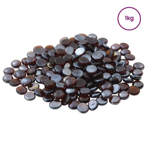 Stakleni nugget 17-19 mm Amber flash Stakl - Amber flash 1 kg (190-210 kom) Cijena